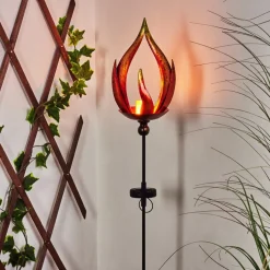 Lampe Solaire Rovinj Led Jaune, Rouge, Noir, 10 Lumieres
