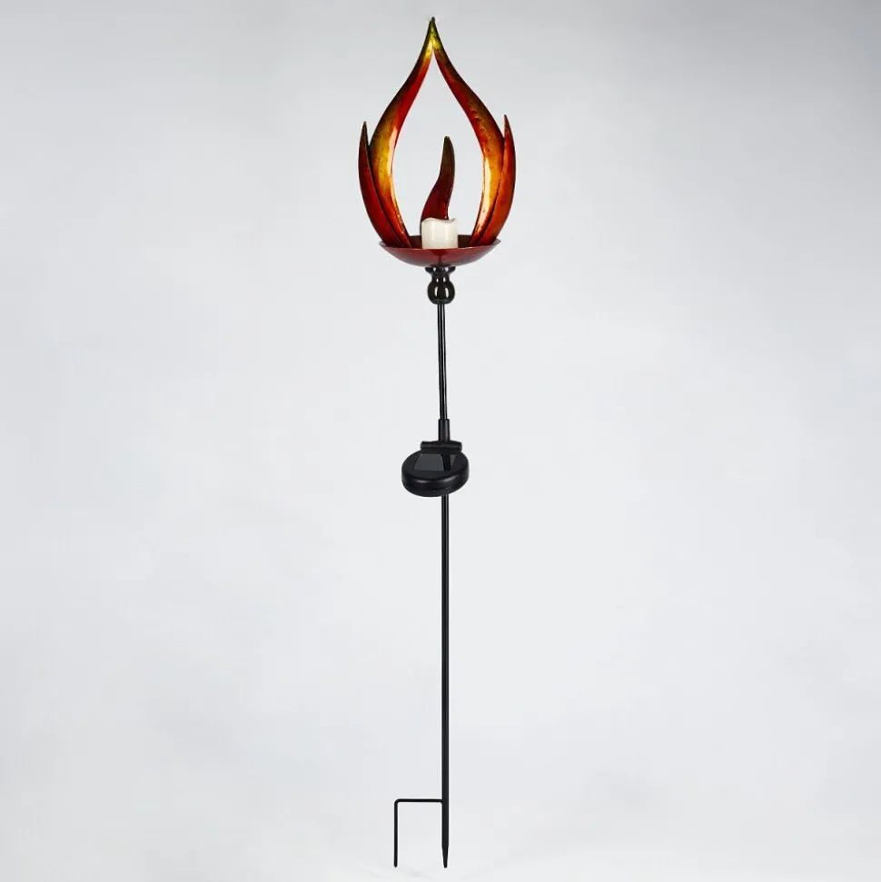 Lampe Solaire Rovinj Led Jaune, Rouge, Noir, 10 Lumieres