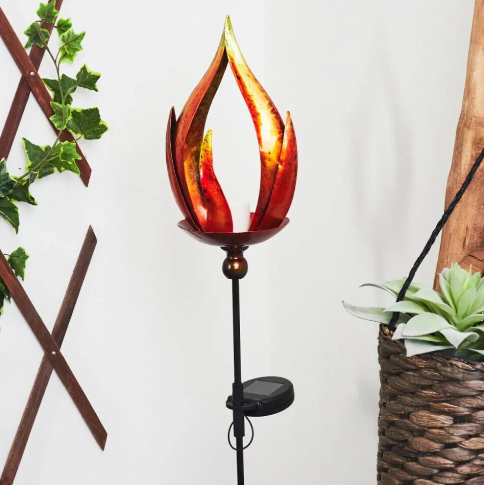 Lampe Solaire Rovinj Led Jaune, Rouge, Noir, 10 Lumieres