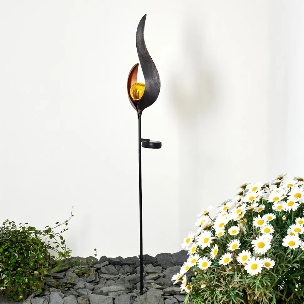 Lampe Solaire Rovinj Led Anthracite, Cuivre, 1 Lumiere