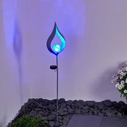 Lampe Solaire Rovinj Led Argente, 1 Lumiere