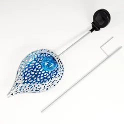 Lampe Solaire Rovinj Led Bleu, Argente, 1 Lumiere