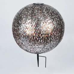 Lampe Solaire Samoao Led Cuivre, Noir, Argente, 1 Lumiere