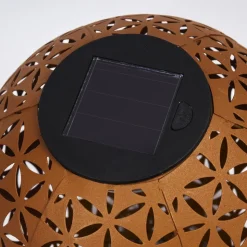 Lampe Solaire Samoao Led Rouille, Noir, 1 Lumiere