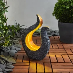 Lampe Solaire Siviri Led Gris, Cuivre, 25 Lumieres
