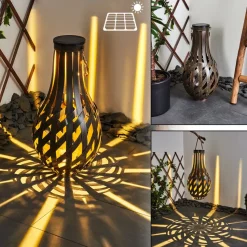 Lampe Solaire Soule Led Brun, 1 Lumiere