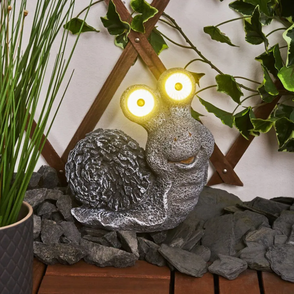 Lampe Solaire Sunderby Led Gris, Orange, 2 Lumieres
