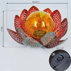 Lampe Solaire Taft Led Vert, Cuivre, 1 Lumiere