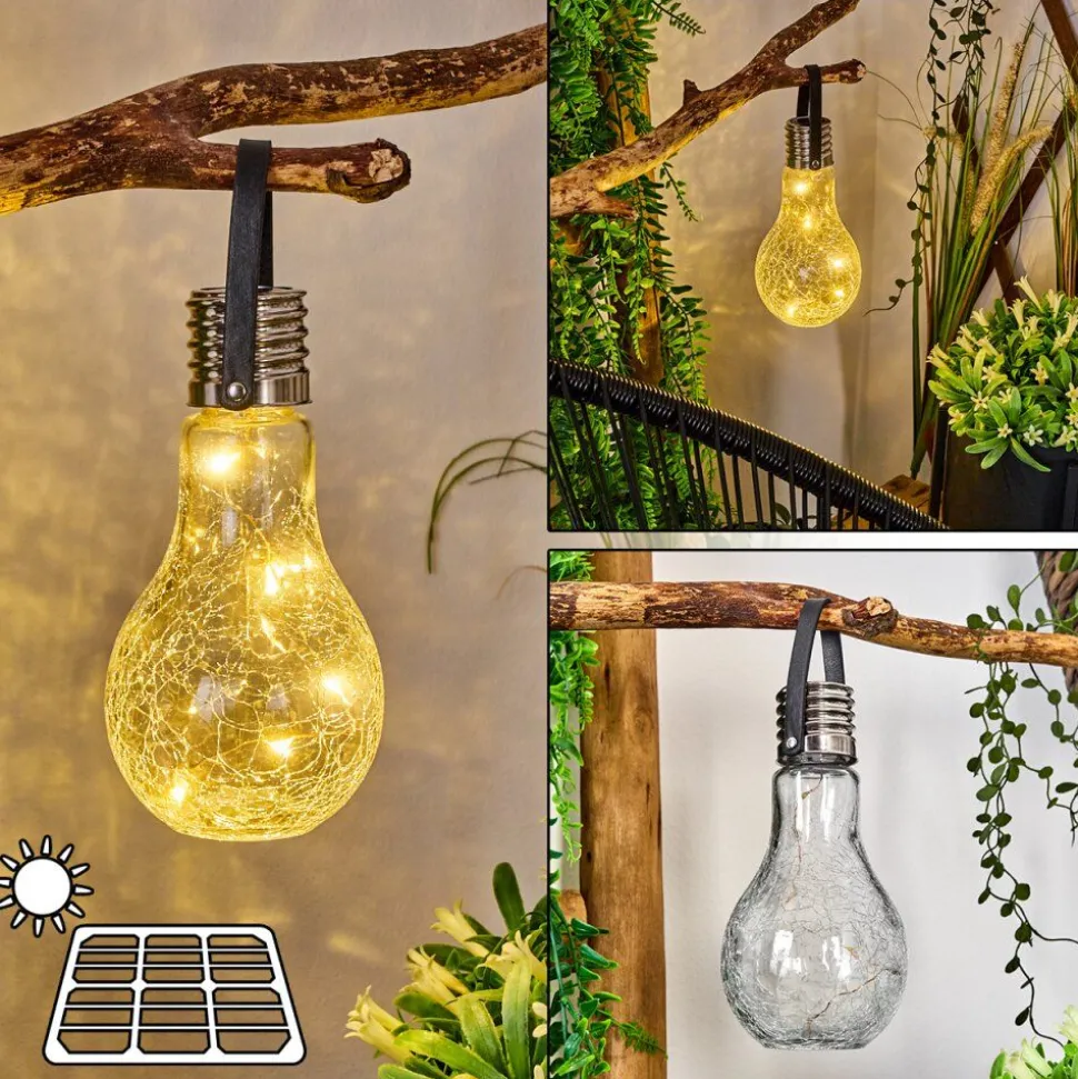 Lampe Solaire Tian Led Noir, 1 Lumiere