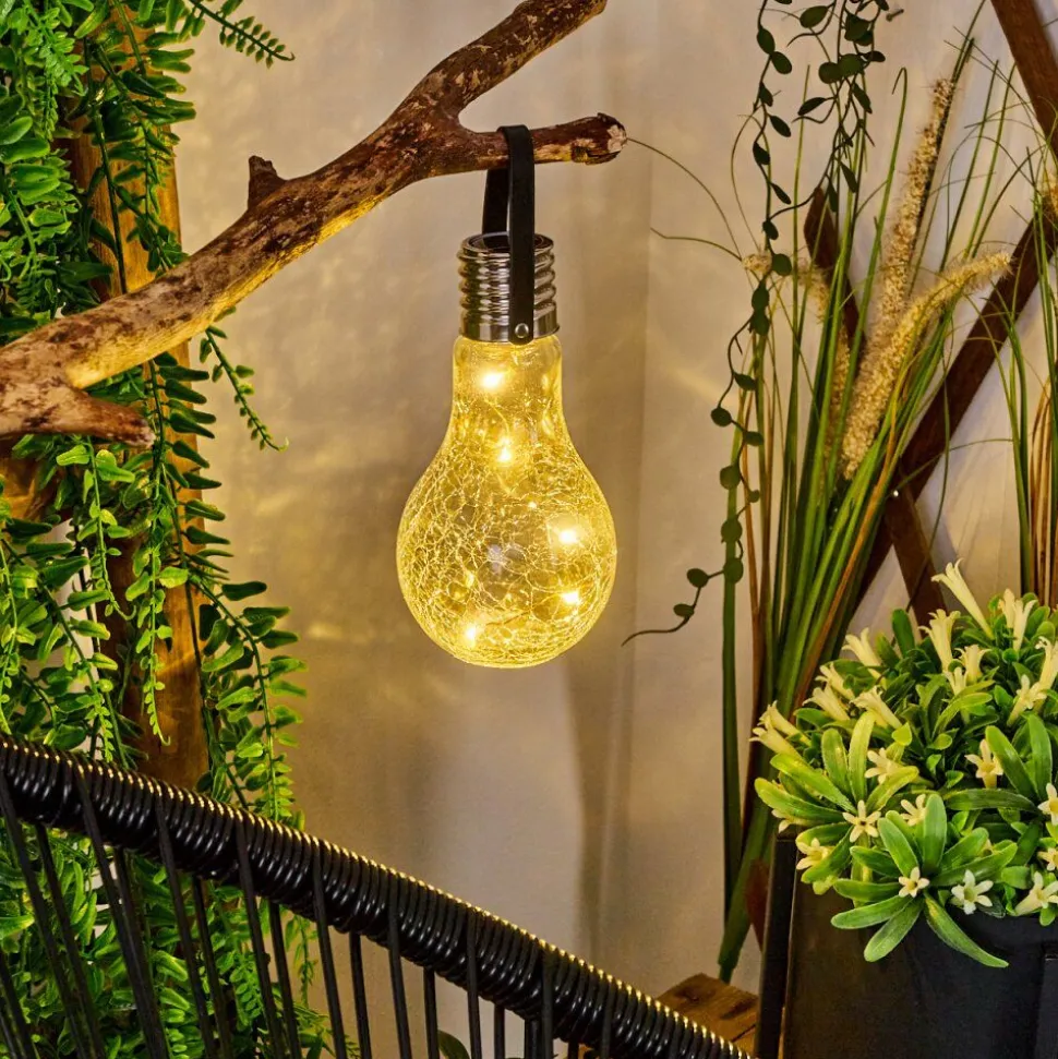 Lampe Solaire Tian Led Noir, 1 Lumiere