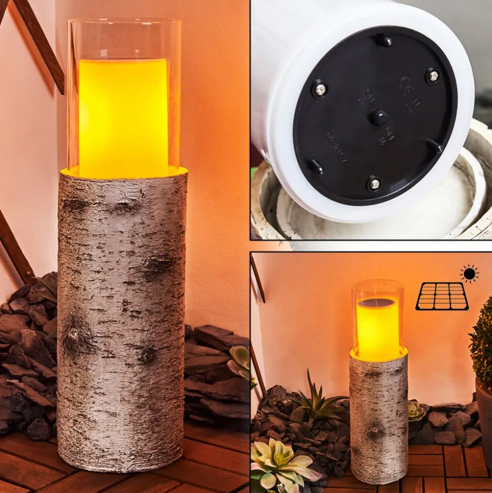 Lampe Solaire Tivedstorp Led Couleur Bois, 12 Lumieres