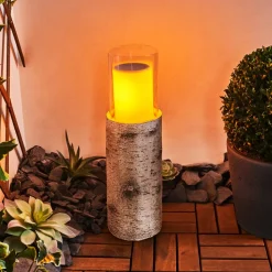 Lampe Solaire Tivedstorp Led Couleur Bois, 12 Lumieres