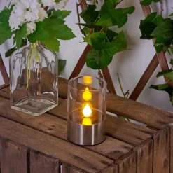 Lampe Solaire Wroclaw Led Argente, 1 Lumiere