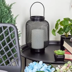 Lampe Solaires Anjullan Led Noir, 1 Lumiere