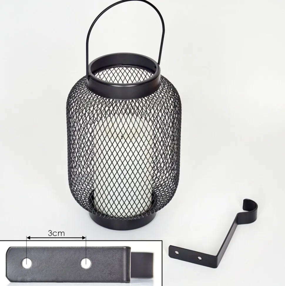 Lampe Solaires Anjullan Led Noir, 1 Lumiere
