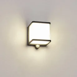 Lampe Solaires Burseryd Led Anthracite, 1 Lumiere, Detecteur De Mouvement