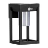 Lampe Solaires Eglo Martano Led Noir, 1 Lumiere, Detecteur De Mouvement