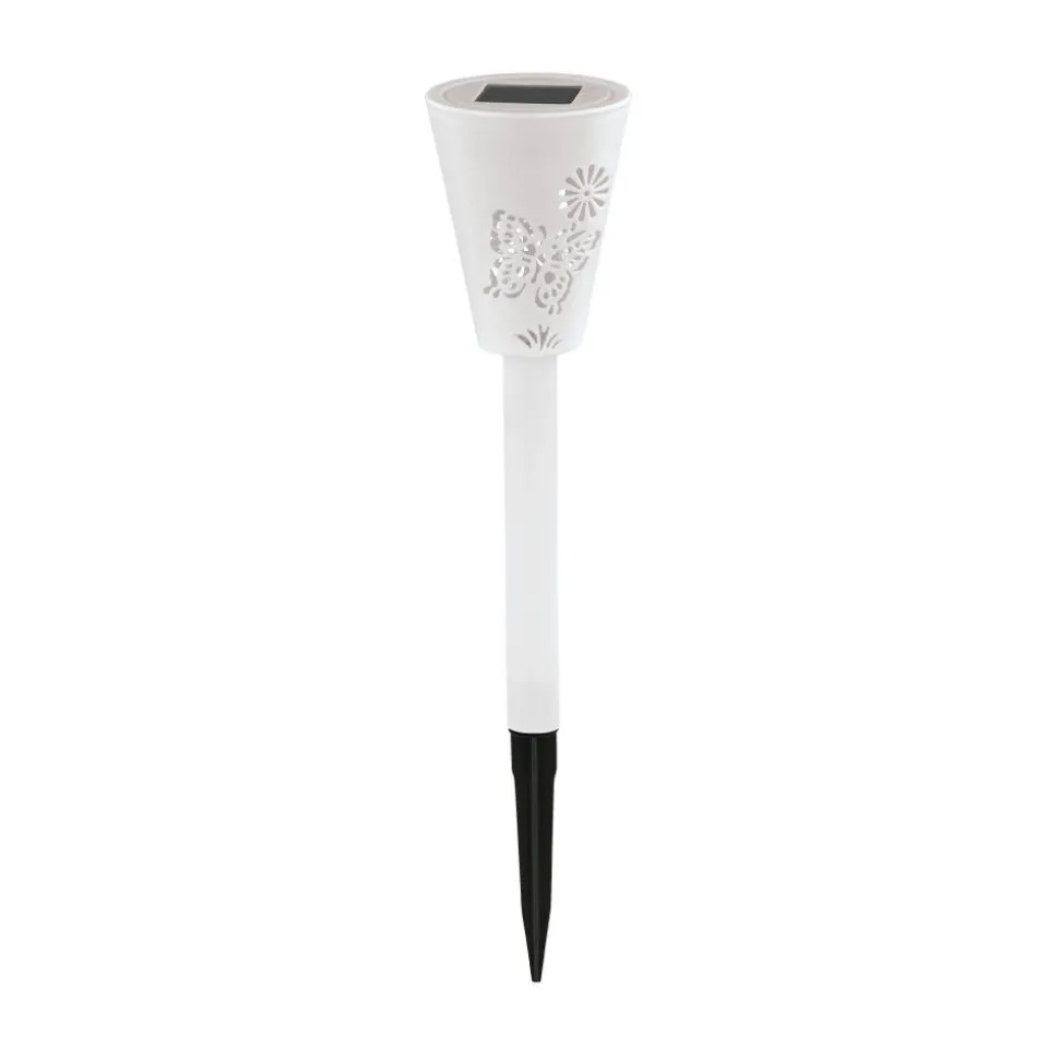 Lampe Solaires Eglo Shine Led Blanc, 1 Lumiere, Changeur De Couleurs