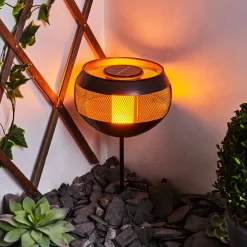 Lampe Solaires Harimal Led Cuivre, Noir, 24 Lumieres