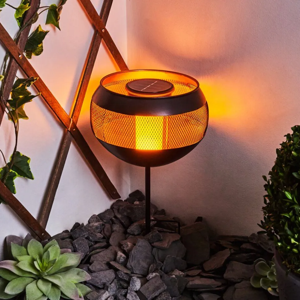 Lampe Solaires Harimal Led Cuivre, Noir, 24 Lumieres