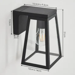 Lampe Solaires Juanico Led Noir, 1 Lumiere