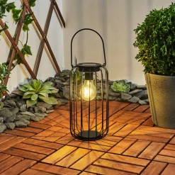 Lampe Solaires Klovsta Led Noir, 1 Lumiere