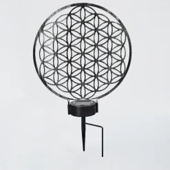 Lampe Solaires Kupa Led Noir, Argente, 2 Lumieres