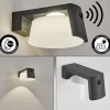 Lampe Solaires Lafite Led Anthracite, 1 Lumiere, Detecteur De Mouvement