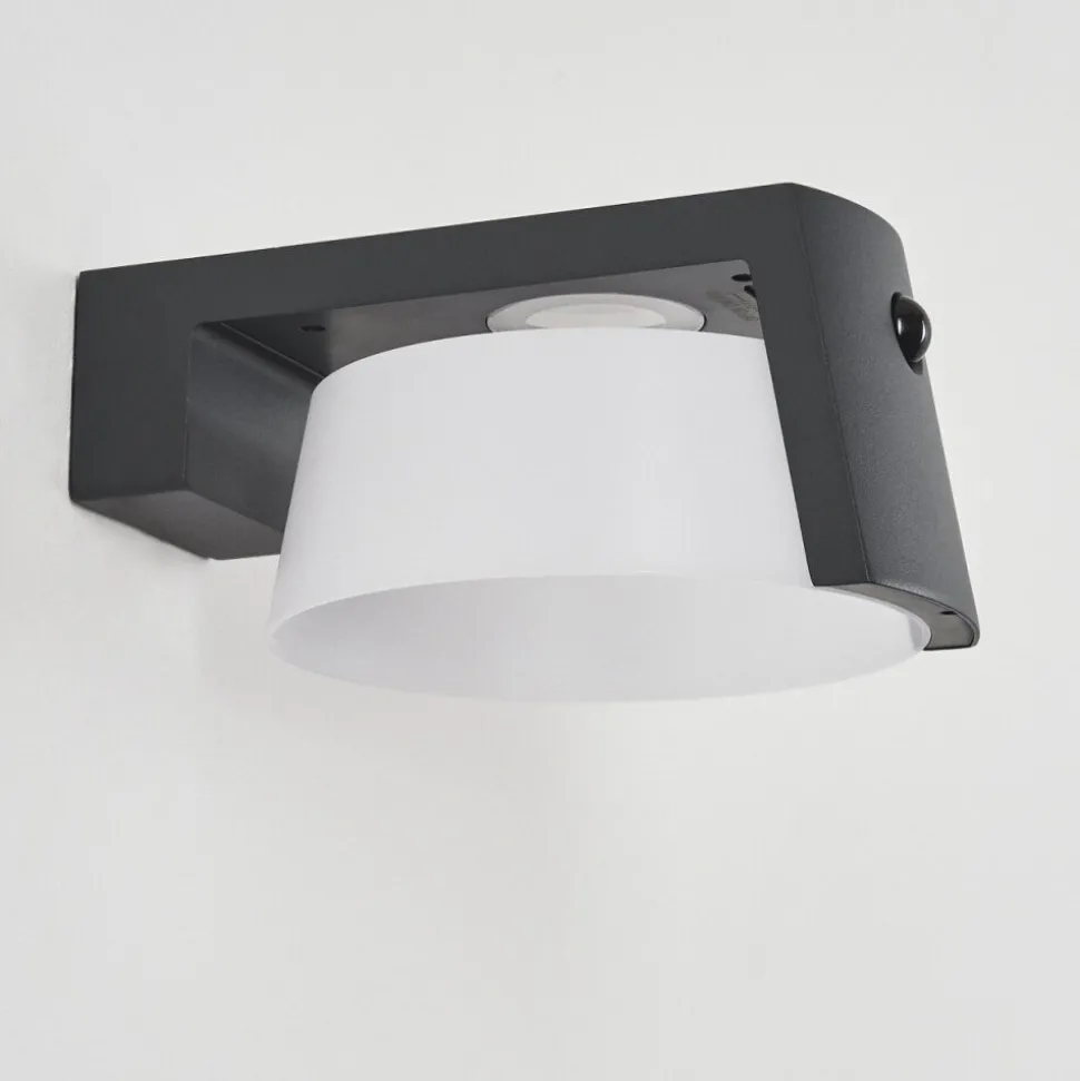 Lampe Solaires Lafite Led Anthracite, 1 Lumiere, Detecteur De Mouvement