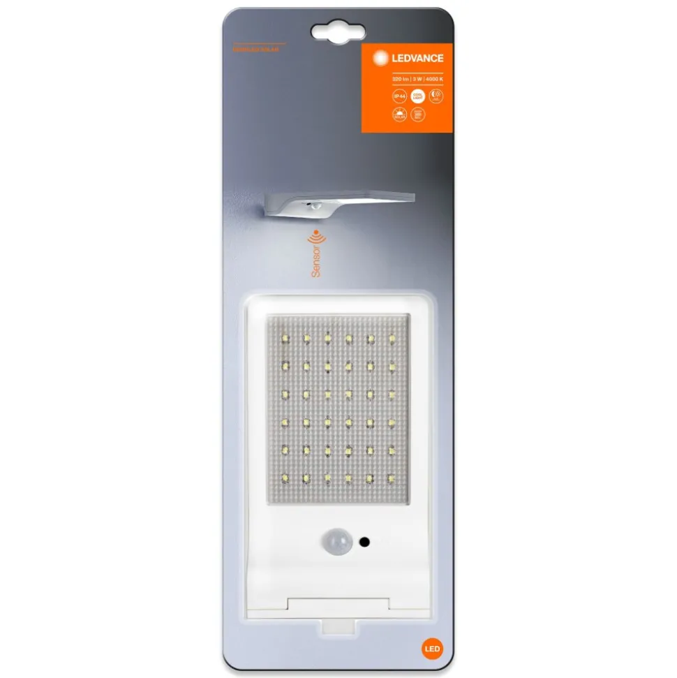 Lampe Solaires Ledvance Door Blanc, 1 Lumiere, Detecteur De Mouvement