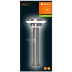 Lampe Solaires Ledvance Endura® Acier Inoxydable, 1 Lumiere, Detecteur De Mouvement