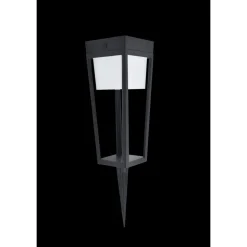 Lampe Solaires Lutec Dias Led Noir, 1 Lumiere, Detecteur De Mouvement, Changeur De Couleurs