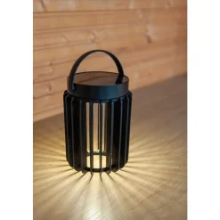 Lampe Solaires Lutec Kozy Led Noir, 1 Lumiere