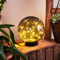 Lampe Solaires Pollenca Led Noir, 30 Lumieres