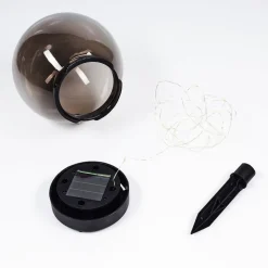 Lampe Solaires Pollenca Led Noir, 20 Lumieres