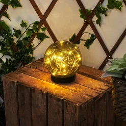 Lampe Solaires Pollenca Led Noir, 20 Lumieres