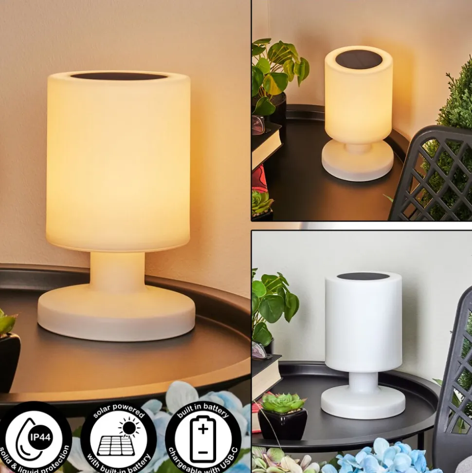 Lampe Solaires Pontaut Led Blanc, 1 Lumiere