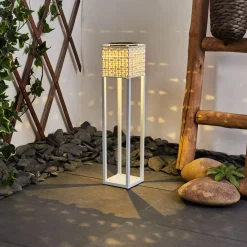 Lampe Solaires Quarrata Led Blanc, 1 Lumiere