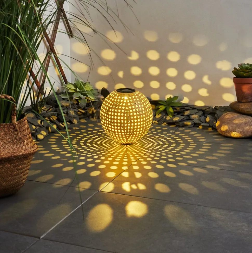 Lampe Solaires Revere Led Brun, Noir, 1 Lumiere
