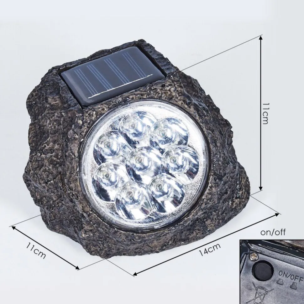 Lampe Solaires Sameo Led Brun, 8 Lumieres
