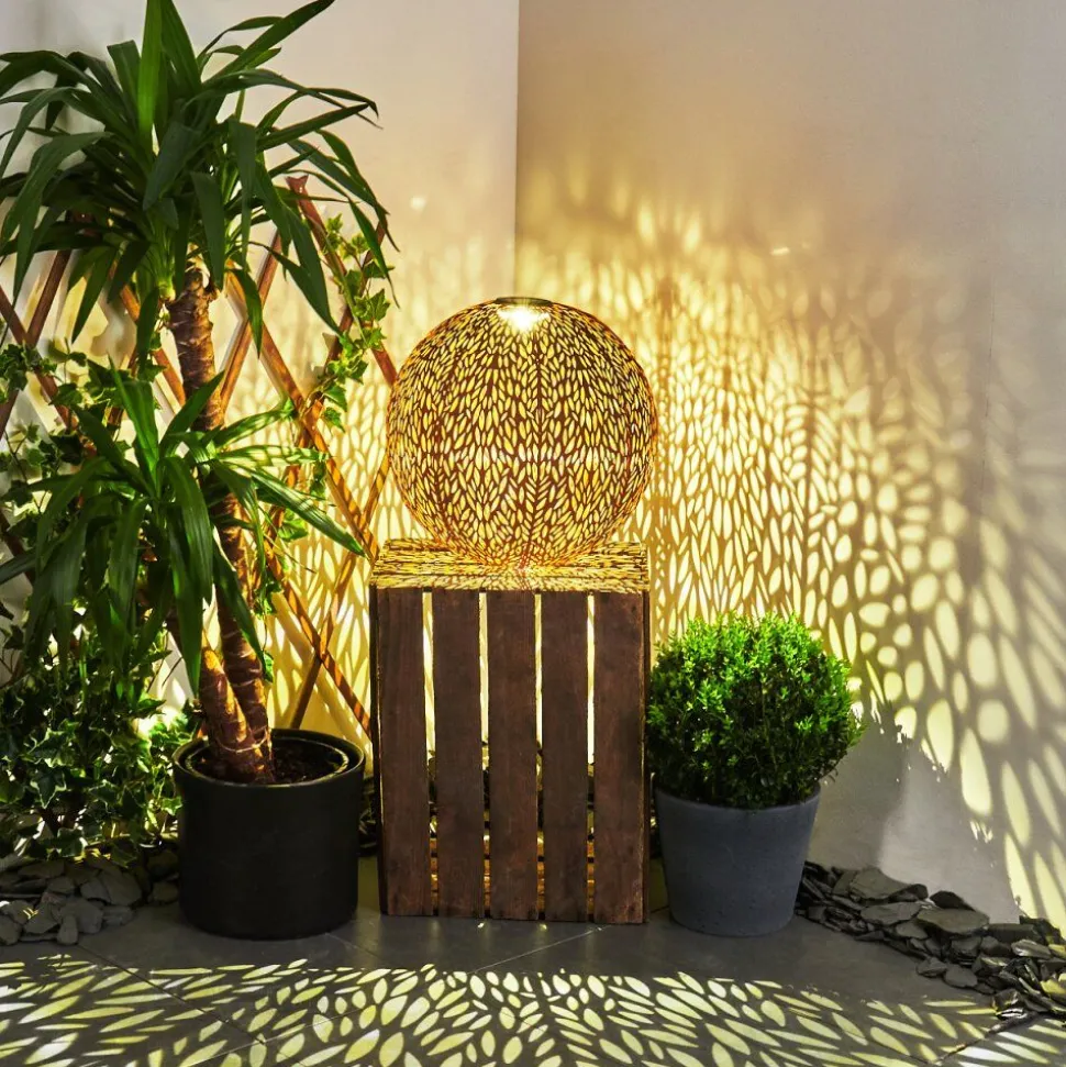 Lampe Solaires Samoao Led Rouille, Noir, 1 Lumiere
