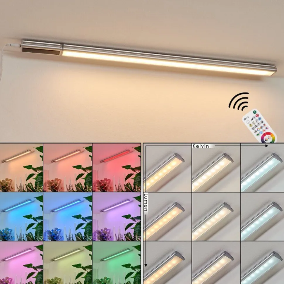 Lampes Pour Bandeauxraivo Led Noir, Argente, 1 Lumiere, Telecommandes, Changeur De Couleurs