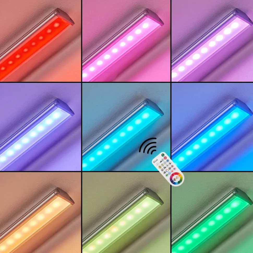 Lampes Pour Bandeauxraivo Led Noir, Argente, 1 Lumiere, Telecommandes, Changeur De Couleurs