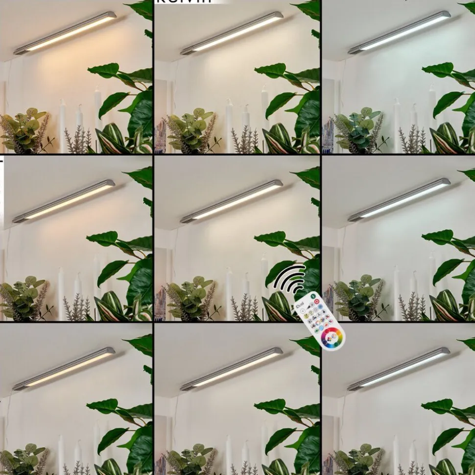 Lampes Pour Bandeauxraivo Led Noir, Argente, 1 Lumiere, Telecommandes, Changeur De Couleurs