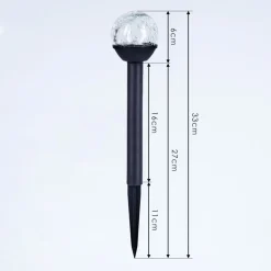 Lot De 3 Lampes Solaires Colognole Led Noir, 1 Lumiere