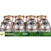 Lot De 12 Lampes Solaires Globo Led Clair, 2 Lumieres