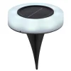 Lot De 2 Lampes Solaires Globo Led Noir, 8 Lumieres