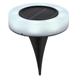 Lot De 2 Lampes Solaires Globo Led Noir, 8 Lumieres