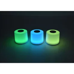 Lot De 2 Lampes Solaires Lutec Noma Led Blanc, 2 Lumieres, Changeur De Couleurs