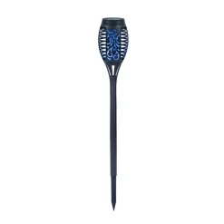 Luminaire Deco Globo Solar Led Noir, 8 Lumieres, Changeur De Couleurs